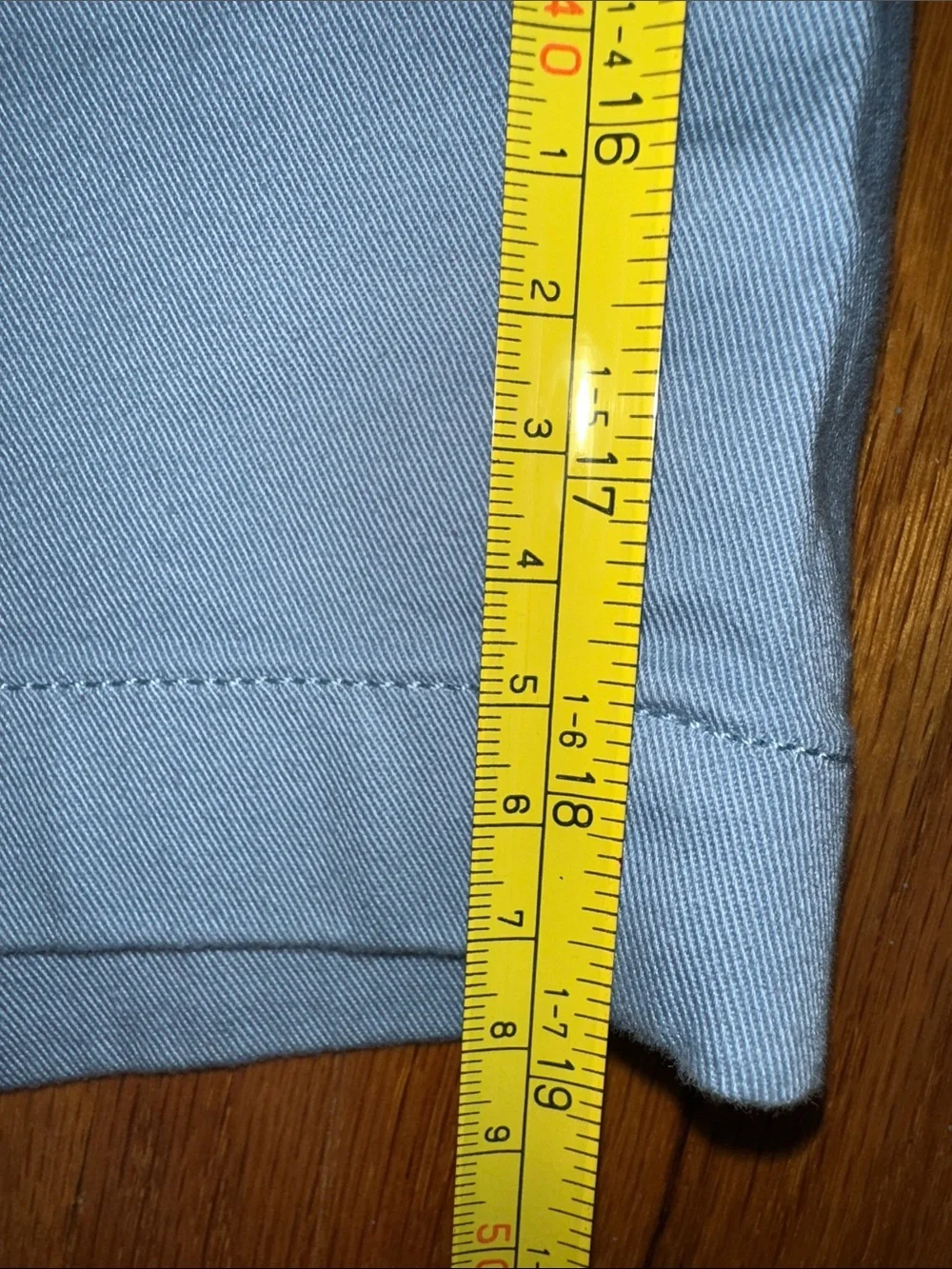 J. Crew Sky Blue Flat Front Men’s Chino Shorts Size 30 Good Condition